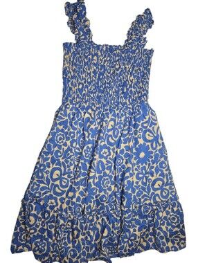 Pinch Girls Size 8 Dress in a beautiful blue and white floral print.